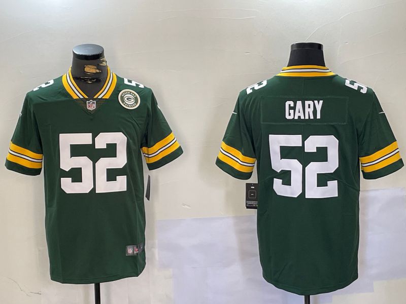 Men Green Bay Packers #52 Gary Green Second generation 2024 Nike Limited NFL Jersey style 2->green bay packers->NFL Jersey